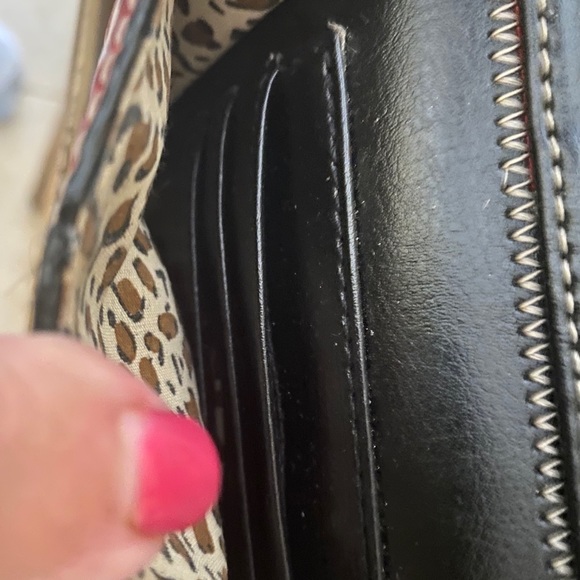 Western Leather Bag Real Animal Hide Silver Buckle - Picture 9 of 11